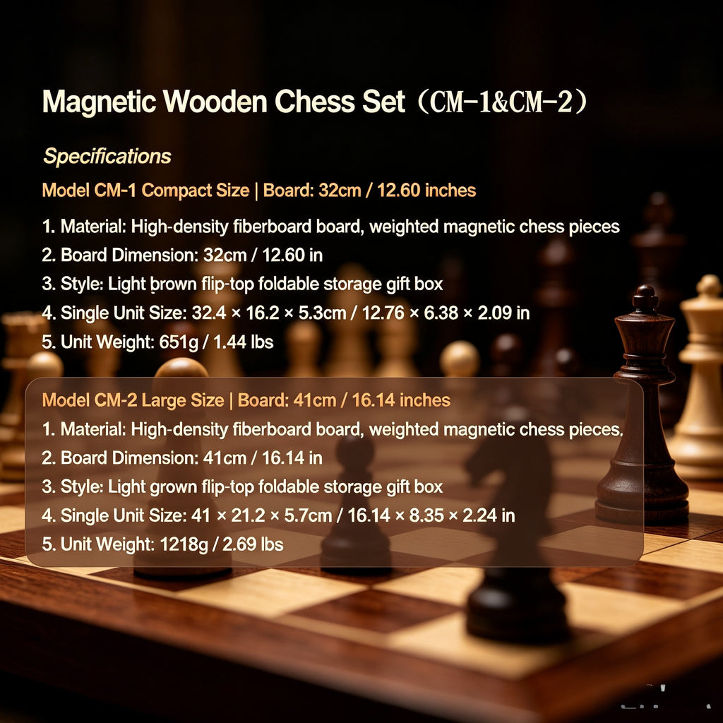 Chess Set Collection – Magnetic Travel – (CM-1 & CM-2)