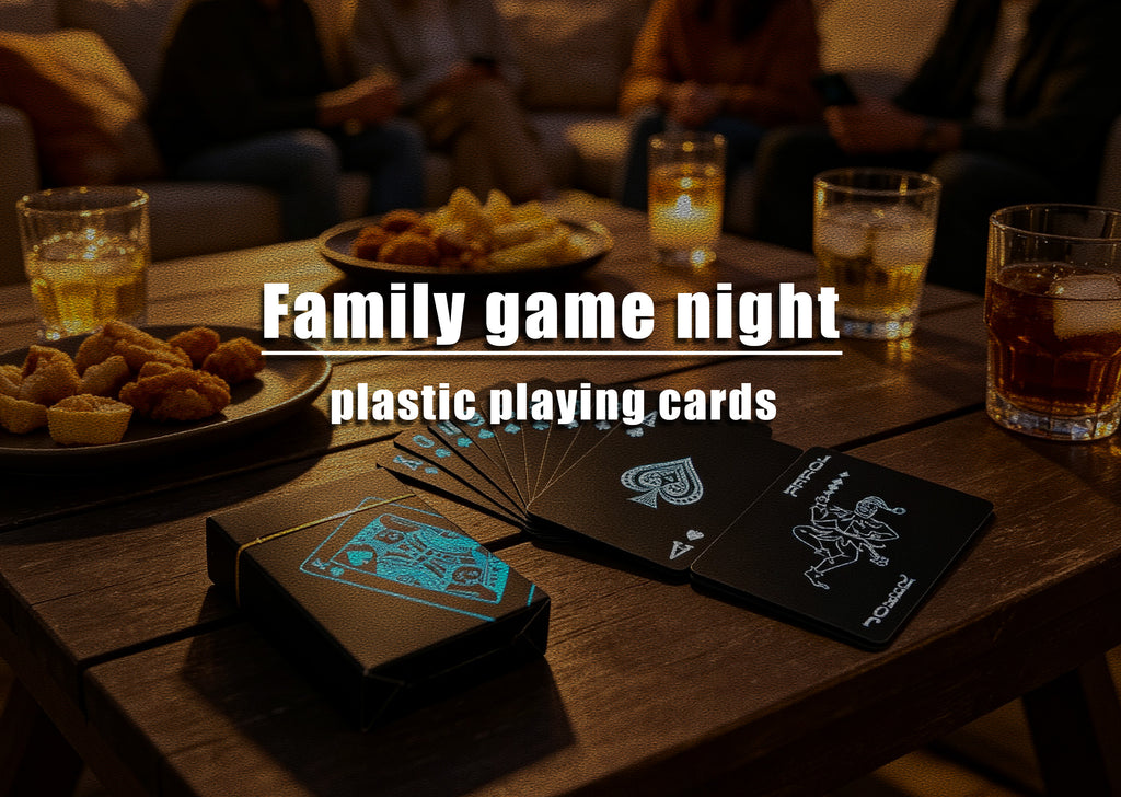 Obsidian Cyan Waterproof Plastic Playing Cards – PVC-K Poker Deck，Set of 5