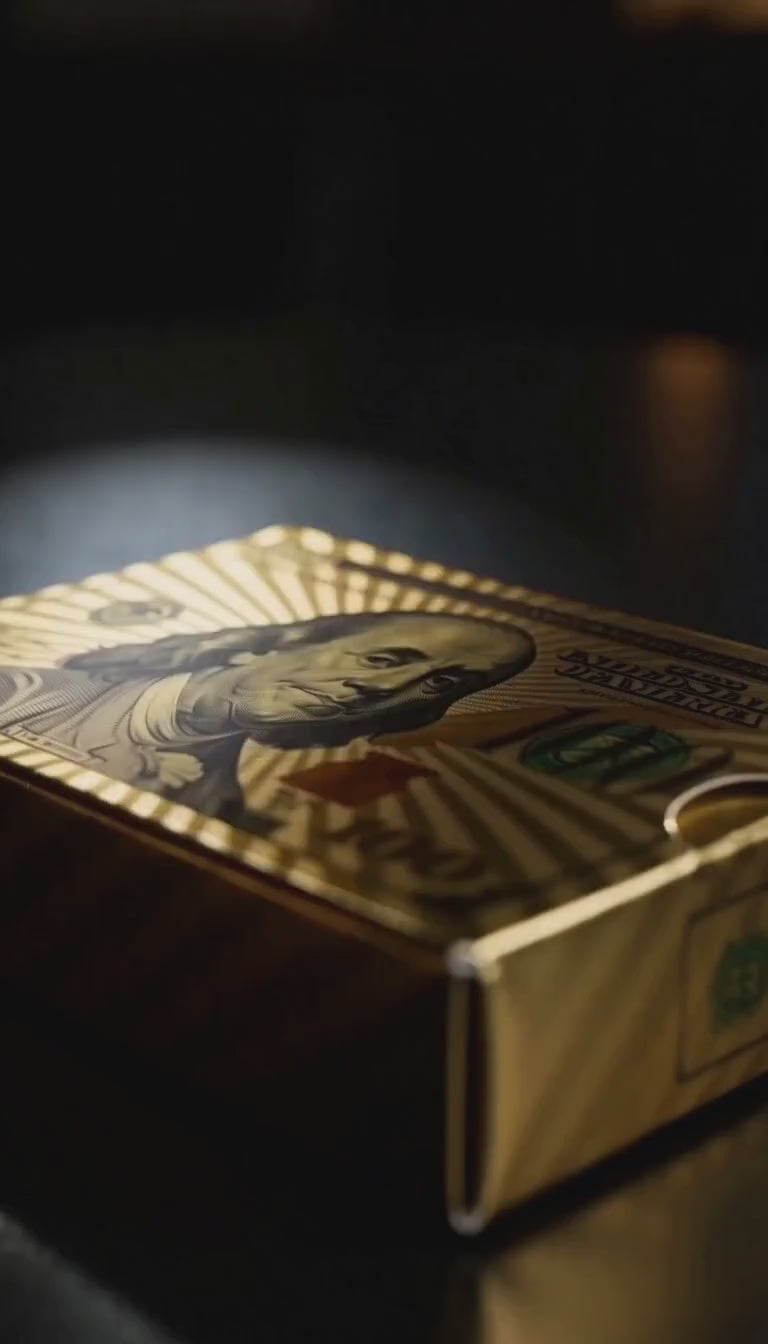 Gold Foil Playing Cards –Set of 5